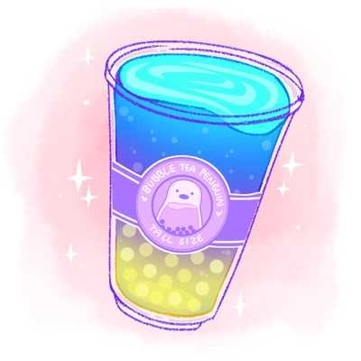 Bubble Tea Penguin Is Creating Cute Art Stickers Charms And More Patreon