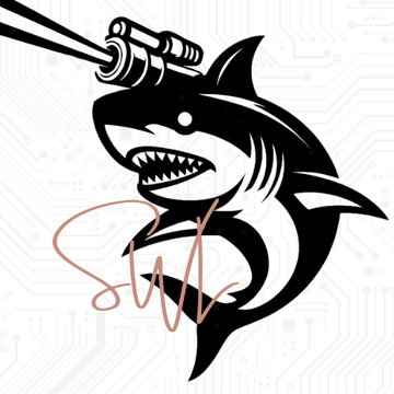 Sharks With Lasers Engraving and Designing