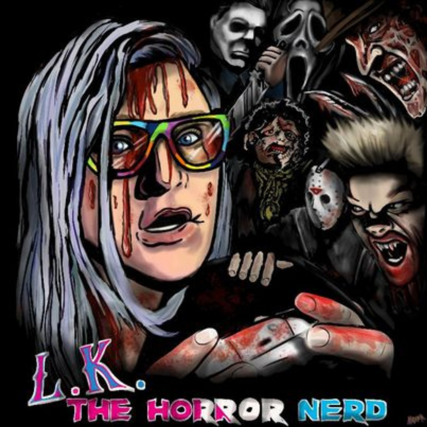 After Dark with L.K. The HorrorNerd podcast artwork