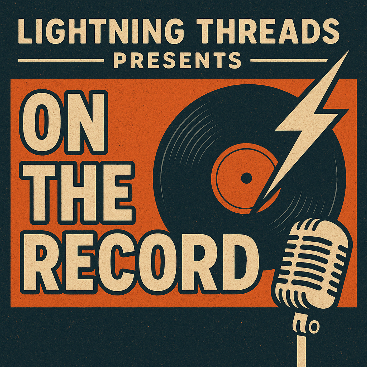 Lightning Threads presents 'On the Record' cover art