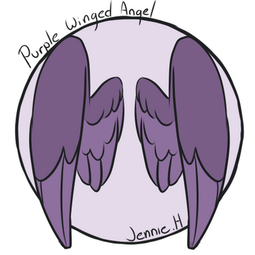 Purple-Winged-Angel