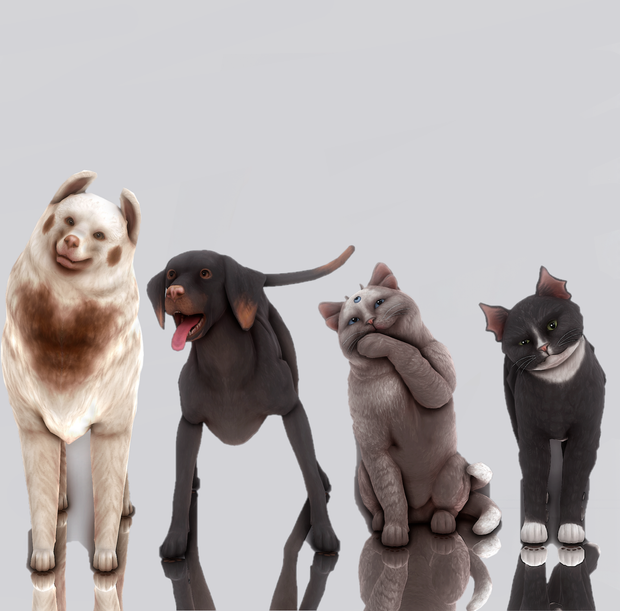 sims 4 Pet dump by deepmoon