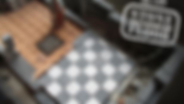 Construction #189: Stone checkerboard floor