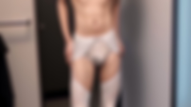 "Look Daddy, I squeezed into the lingerie set you bought me!"