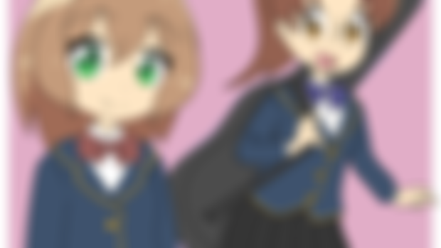 Yumi & Haru + Official Yoridori Yotei school uniforms!