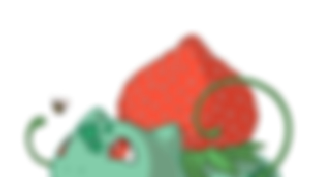 Bulbasaur and Strawberries