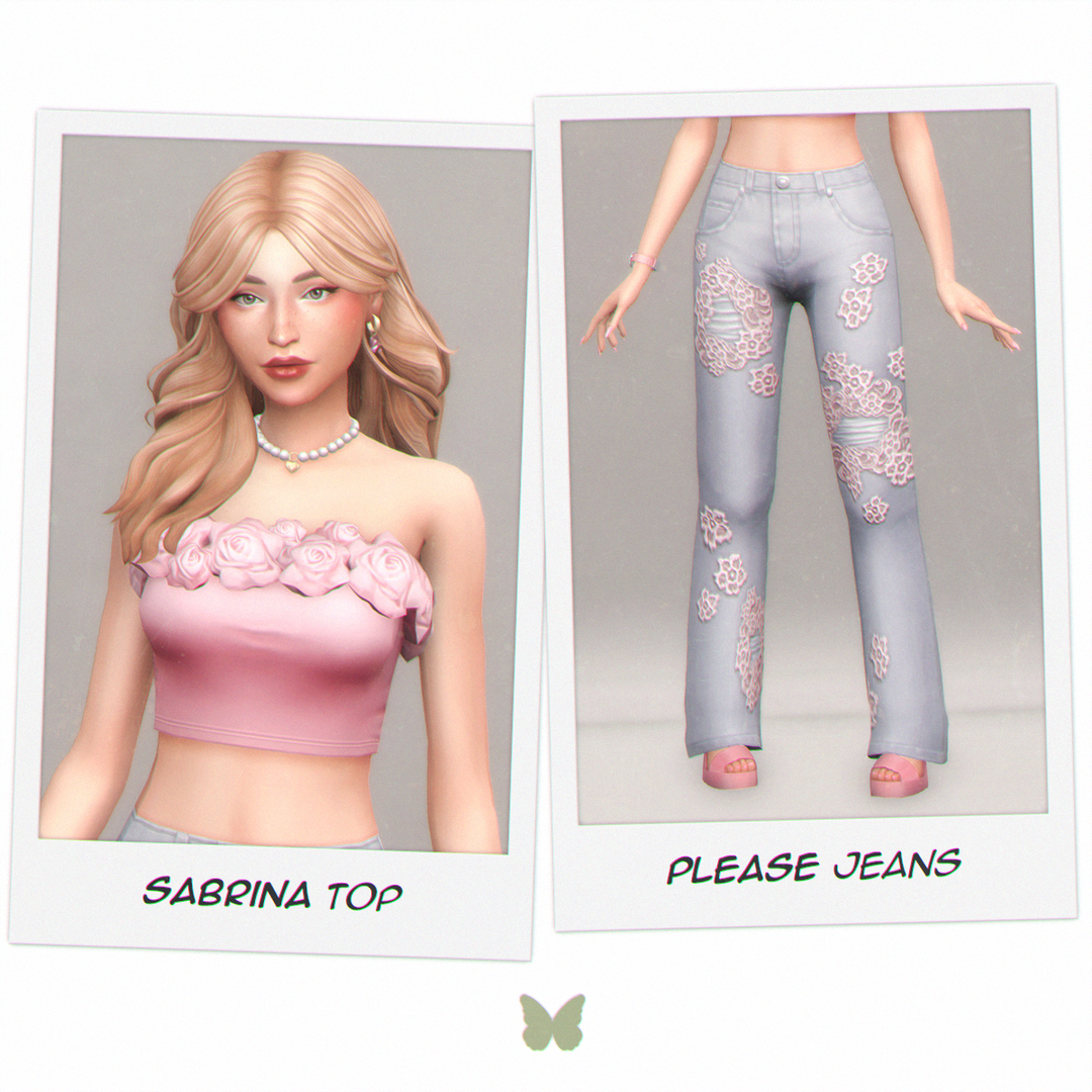 SABRINA Groovy 144cm SIMS Sサイズ 2点セット 女性用 Short n' Sweet Set by Joliebean | Patreon