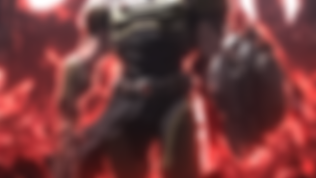 DOOMGUY Cinematic Artwork (prompt)