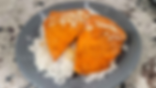 Hot Honey Smoked Salmon on Rice