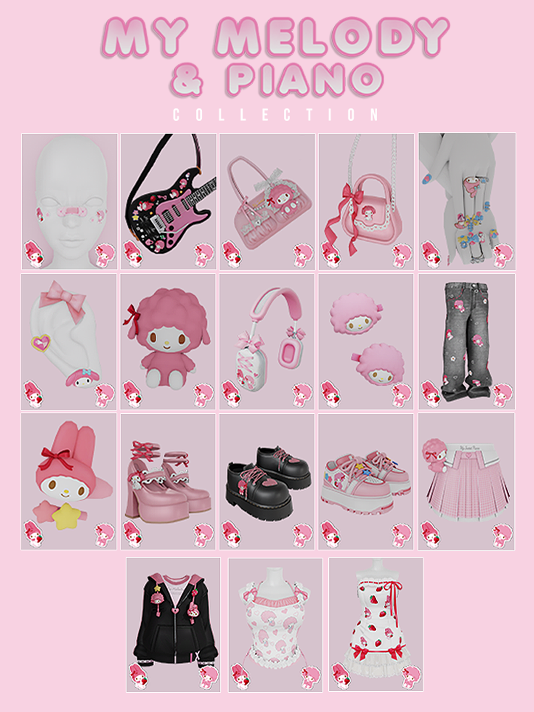 My Melody & Sweet Piano Collection [18 Items] | Learxfl on Patreon