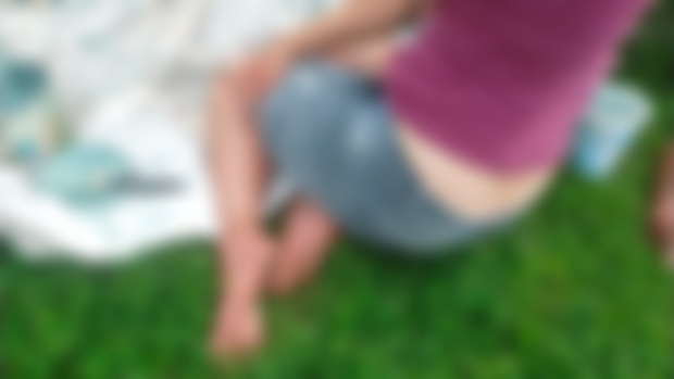 Barefoot in the garden 