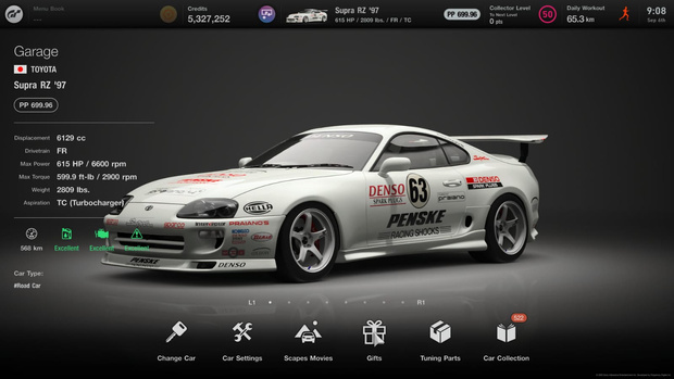 Toyota Supra RZ '97 - 700 PP - FR - Racing Hard tires - Watkins