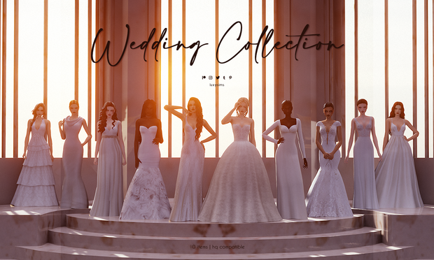 bridesmaid dresses sims 4 cc Wedding Collection - *Update* QLG_1_Color_1_Butter