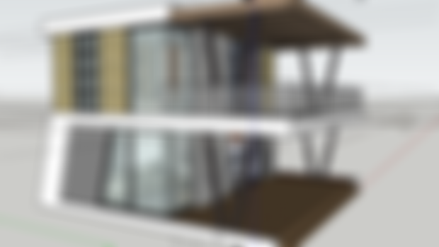 Sketchup File of a (4x7 Meters) Small House | Two Storey Tiny House Design | 2 Bedroom | House Design Ideas