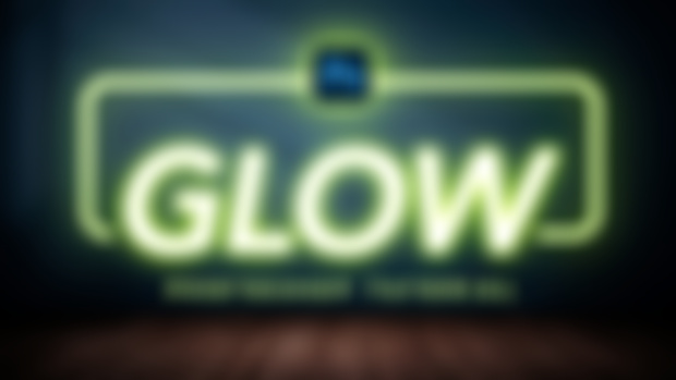 Glow Effect PSD Photoshop File - Fonts included