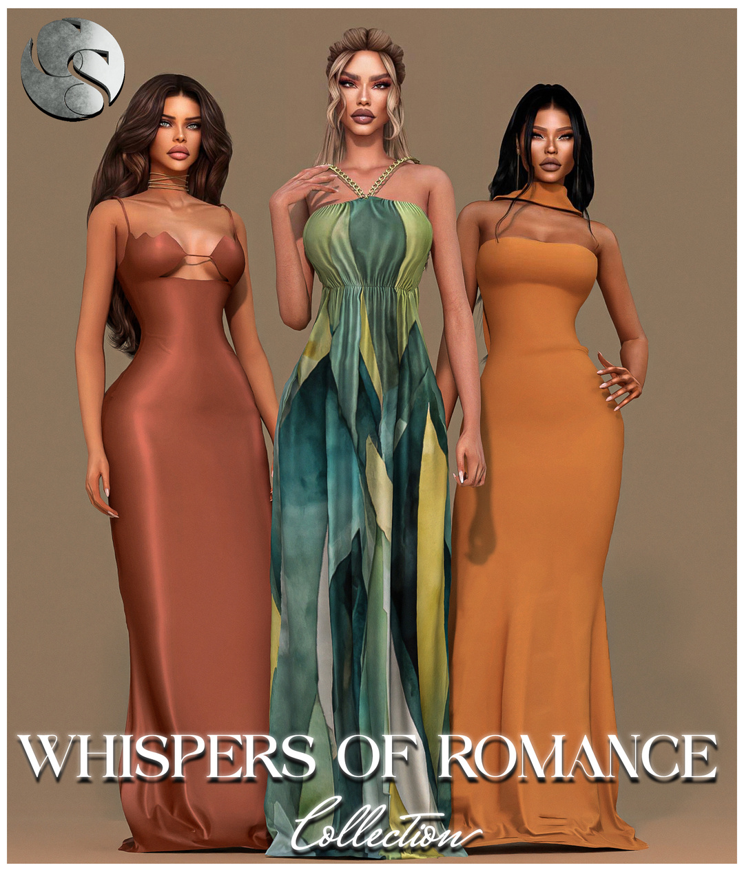 CAMUFLAJE - Whispers Of Romance Collection (3 Bridesmaids Dresses +  Earrings + Necklace) FG & FP | Patreon