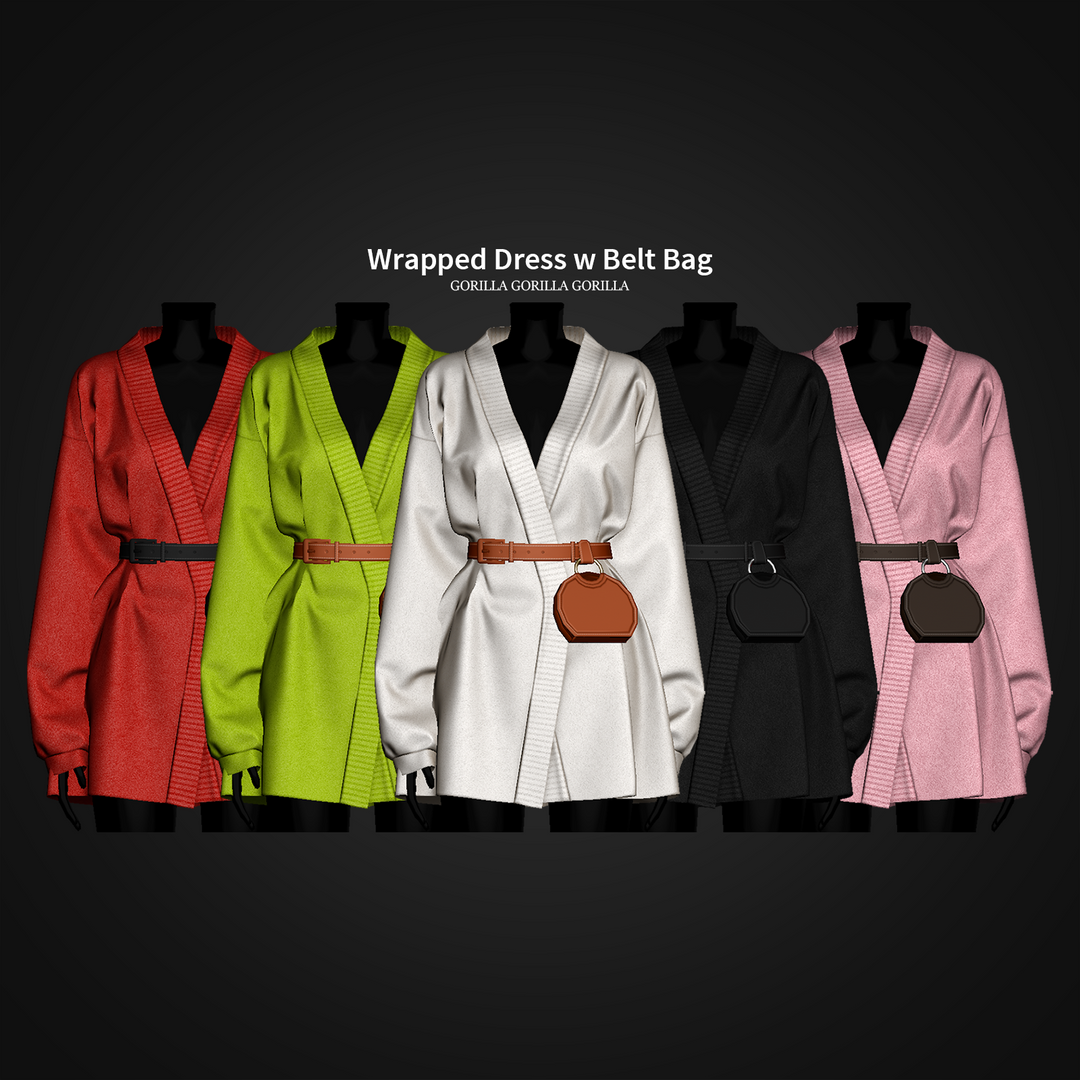 Wrapped Dress w Belt Bag | Patreon