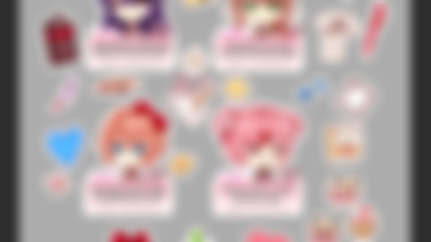 Doki Doki Stickersheet 2 - WIP 4