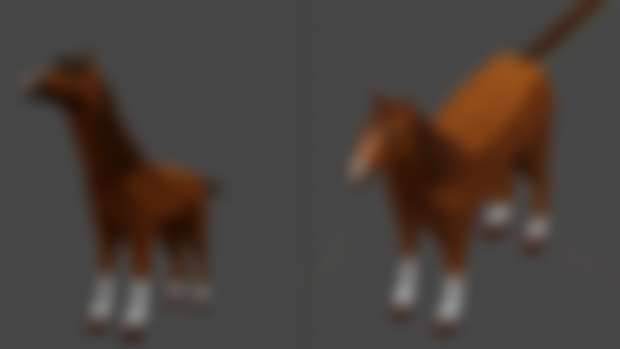 lowpoly horse wip