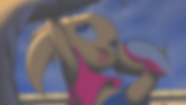 Doggy Girl Swinging on Tree WIP