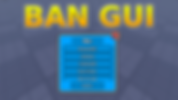 How to make a Ban System Gui on Roblox! (Scripts)