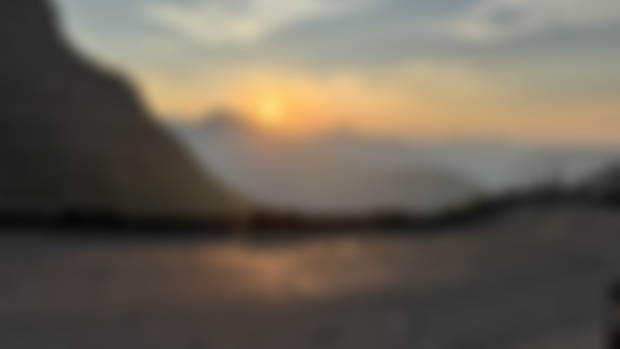 Sunset on Going To The Sun Road