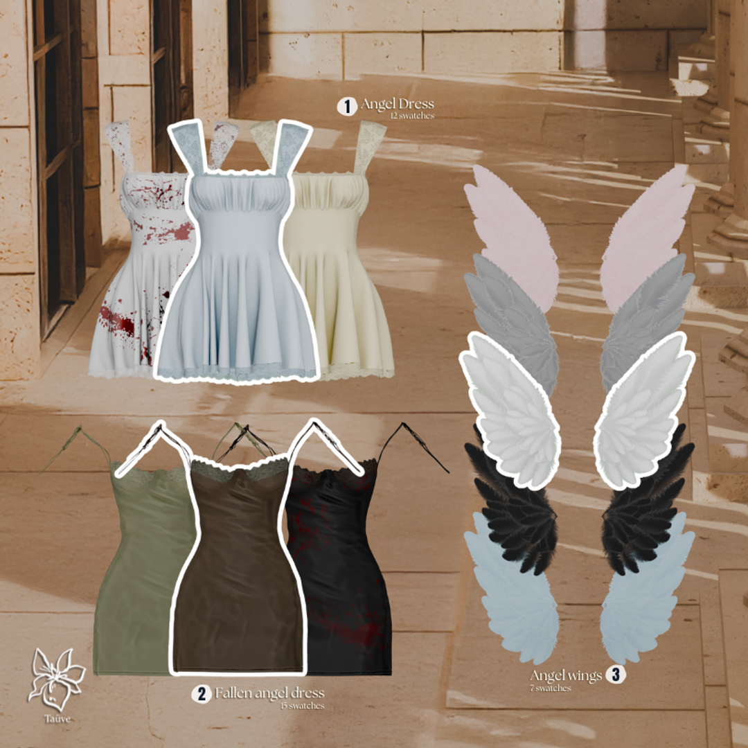 FALLEN ANGELS - HALLOWEEN CLOTHING SET (FIXED) | Patreon
