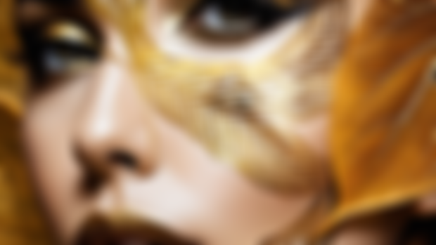 Sensual AI Girl Framed by Leaf Veins
