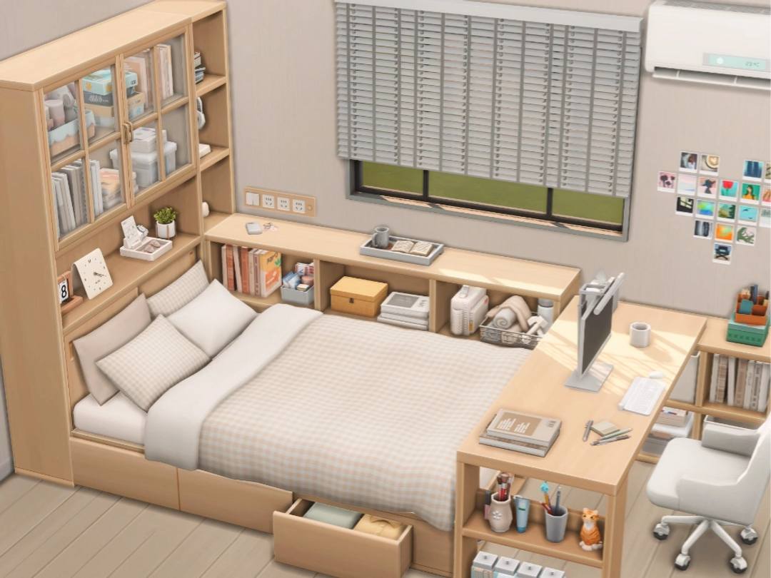 /posts/2024-11-bedroom-115672753: Discover the 2024/11 Bedroom Set – My Room for Sims 4