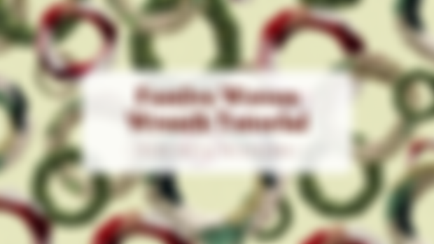 Festive Woven Wreath Tutorial