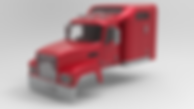 STL available - Semi Truck 1/14 scale Mack CHU613