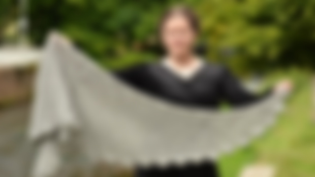December pattern - Dove wings shawl