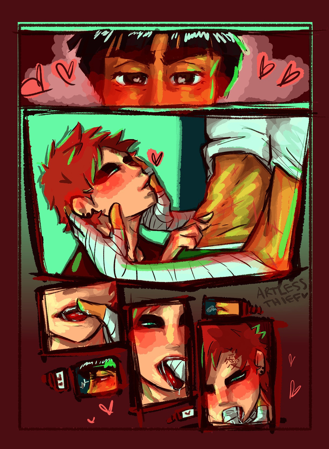 GaaLee Oral Fixation comic [p.1] | Patreon, image size:1080x1472