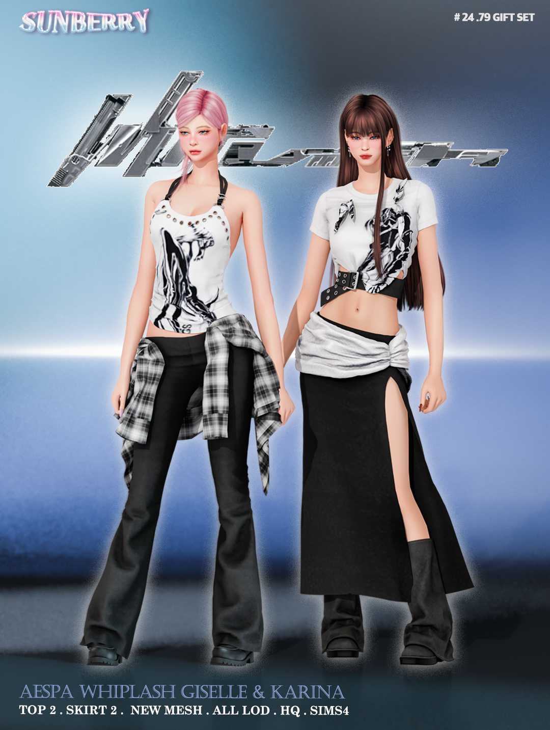 SUNBERRY]#24.79🎁GIFT SET_ AESPA Whiplash GISELLE & KARINA(Early