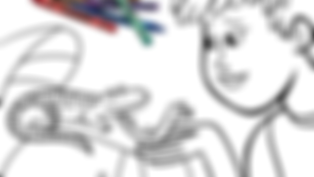 "The Salamander" coloring book page