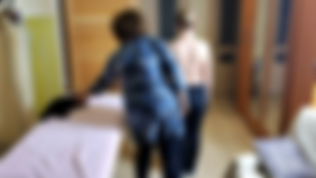 relaxing massage for Tanya's extremely tensed back and shoulders