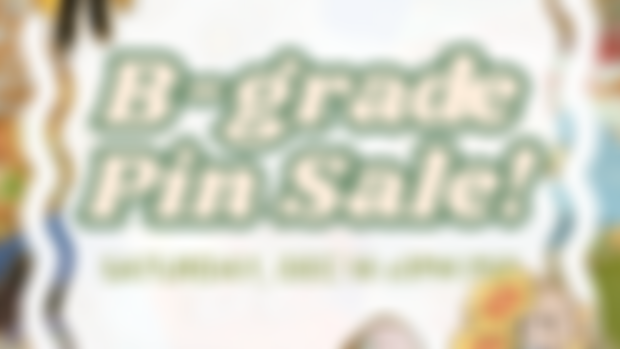 B-grade pin sale today at 1 PM PT