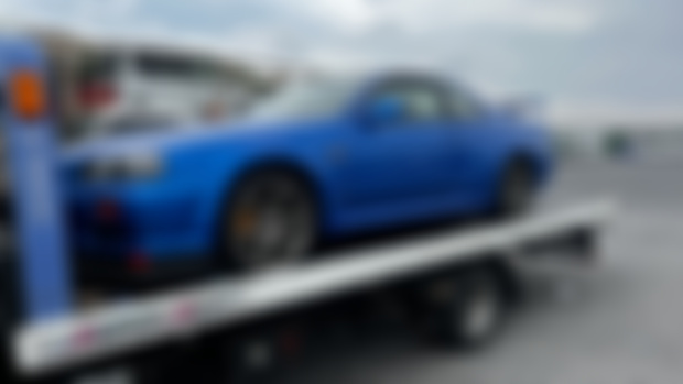 Collecting an R34 GTR from the auctions
