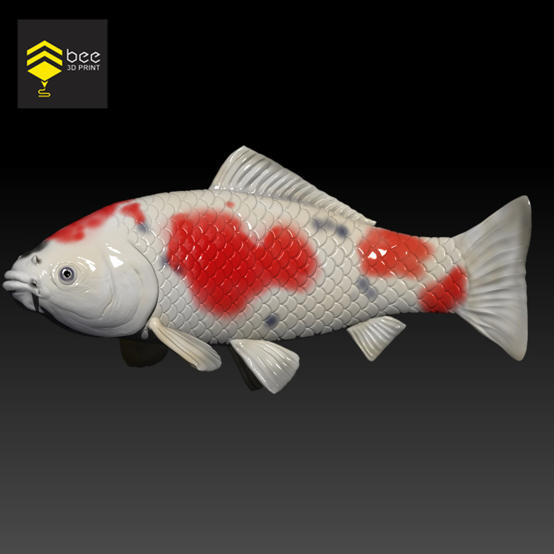 Koi Fish - Ready for 3d print