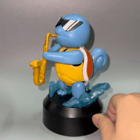 Pokemon Squirtle Saxophone Articulated flexible