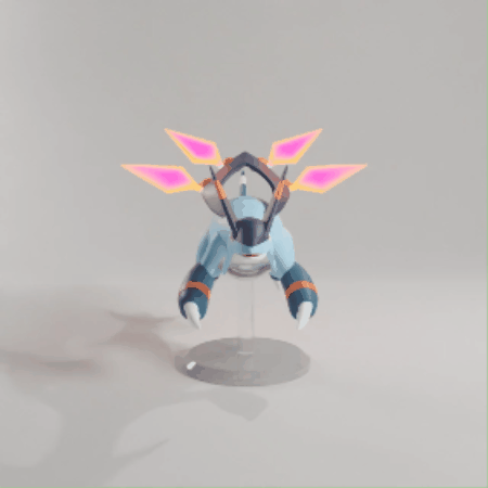 Palworld Jetdragon figure - Jet dragon parts separated