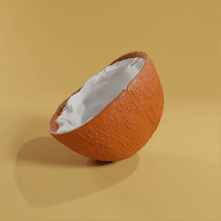 Brown coconut - High detail - 3mf Multicolor