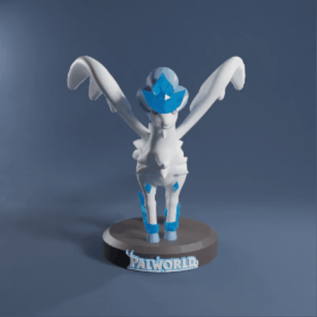 PALWORLD FROSTALLION FIGURE - STL parts & 3mf Multicolor