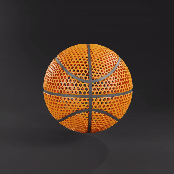 Airless Basketball - STL & 3mf Multiculor
