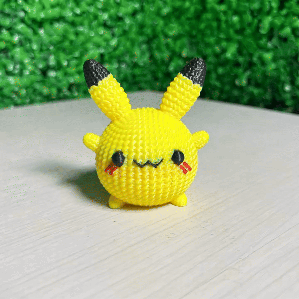 Cute Pikachu Crochet Knitted - Keychain & Piggy bank - Multicolor