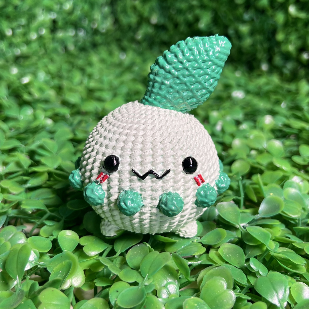 Pokemon Chikorita Crochet Knitted - Keychain & Piggy bank - Multicolor