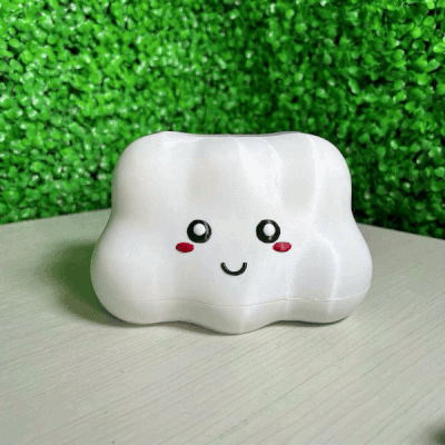 Cute Cloud Tissue Box - STL & 3mf Multicolor