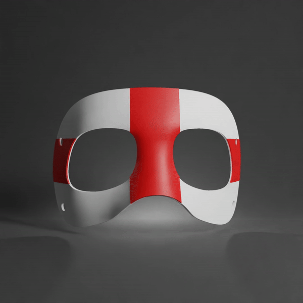 Mbappe Mask - England Version - STL & 3mf Multicolor