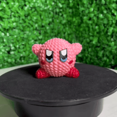 Kirby Crochet Knitted - STL & 3mf Multicolor