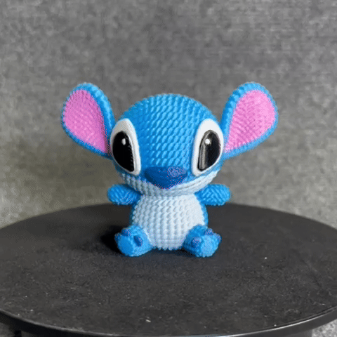 Stitch Knitted - Crochet - STL & 3mf Multicolor